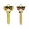 Dennis Carpenter Key Blanks - Deluxe w/ Ford Crest - Pair - 1967-91 Ford Truck, 1978-89 Ford Bronco, 1965-77 Ford Car C7AZ-3685-ANV