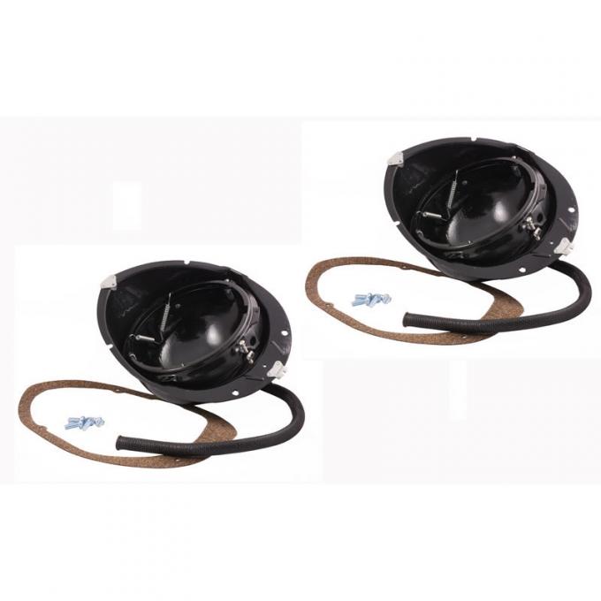 Dennis Carpenter Headlight Bucket Assembly - 1940-41 Ford Truck, 1940 Ford Car   01A-13008