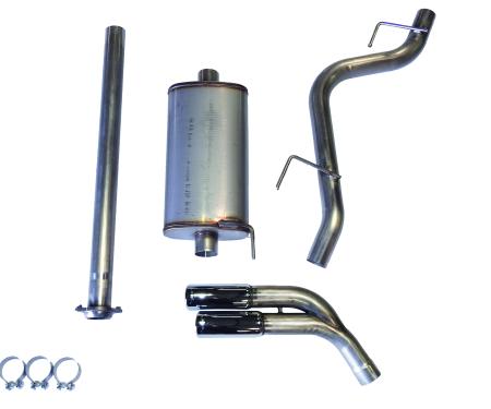 JBA Performance Exhaust 2015-21 Ford F-150 2.7L/3.3L/3.5L EcoBoost & 5.0L V8 3" 304 Stainless Steel Dual Side Swept Cat Back Exhaust System 30-2544