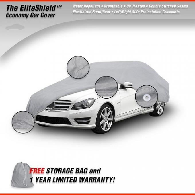 Elite Shield™ Car Cover, Gray (Size 1), fits Cars up to 160" or 13'