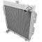 Champion Cooling 1955-1957 Ford Thunderbird 2 Row All Aluminum Radiator Made With Aircraft Grade Aluminum EC5557