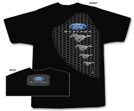 Ford Mustang Grille T-Shirt, Black