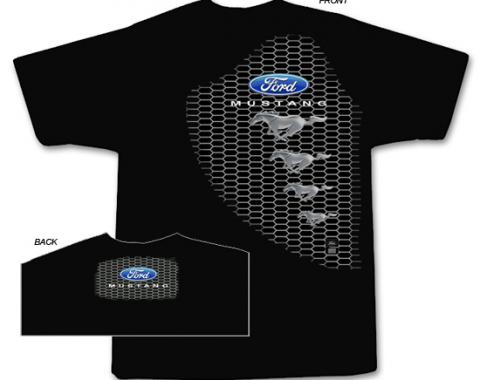 Ford Mustang Grille T-Shirt, Black