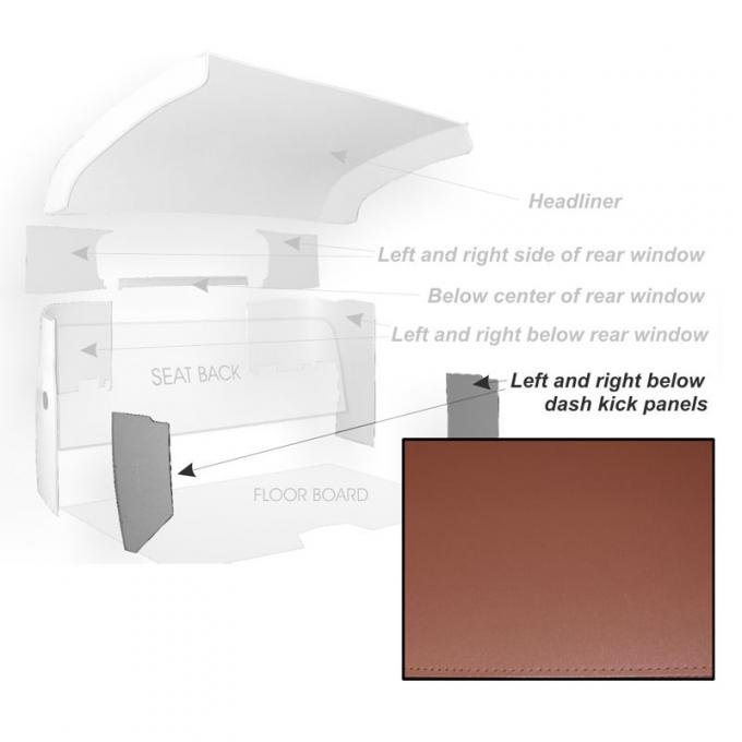 Dennis Carpenter Cowl Kick Panel - 1948-52 Ford Truck     7C-8102340-BR