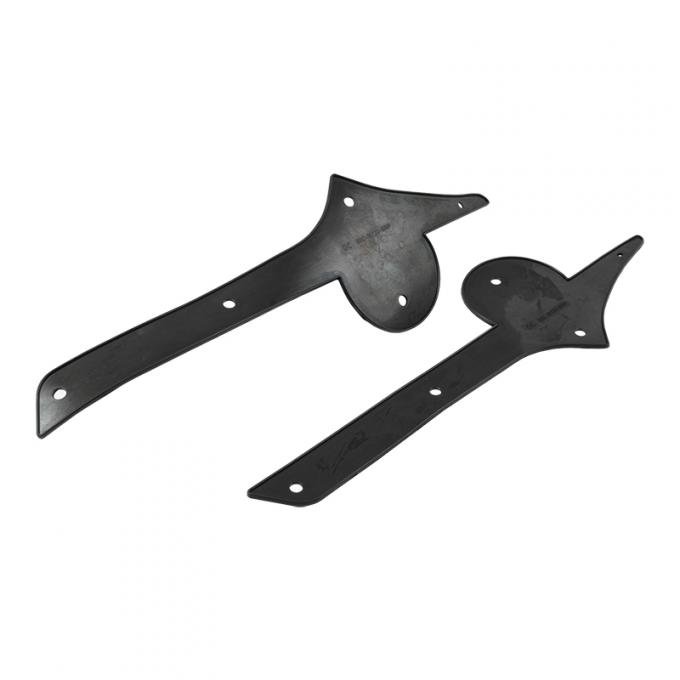 Dennis Carpenter Hood Side Emblem Pads - 1956 Ford Truck B6C-16720-BRP