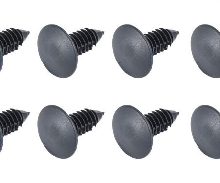 Pony Enterprises 1979-1993 Ford Mustang Fender Liner Splash Shield Push Pin Retainers - 8pc 1274