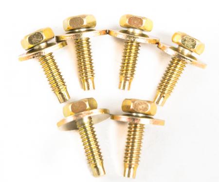 Pony Enterprises 1979-1985 Ford Mustang Fender Bolts - Set of 6 Yellow Dichromate Bolts 677