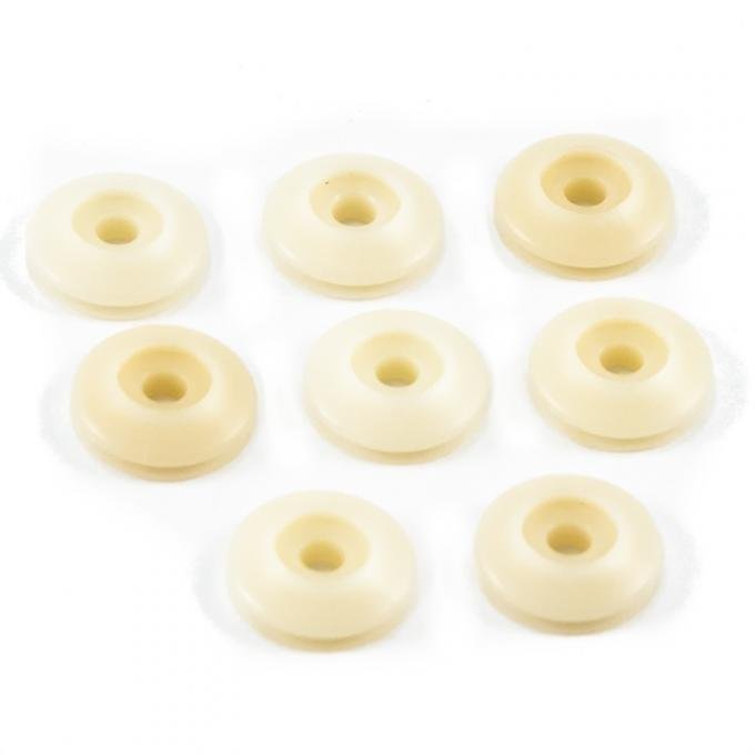 Pony Enterprises 1987-1993 Mustang Outside Upper Door Belt Molding Round Disc Washers Set of 8 1105