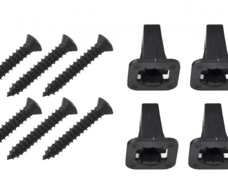 Pony Enterprises 1983-1993 Ford Mustang Cowl Vent Grille Grill Screws & Insert Nuts Hardware Set 1122