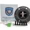 Auto Pro USA 1968-1973 Ford Mustang VSW S6 Black Sport Leather Steering Wheel Kit, Incl. 14 in. Dia. Steering Wheel, 6-Bolt Kit 70 mm ST3094-10B-2BLK
