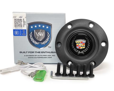 Auto Pro USA VSW 6-Bolt Steering Wheel Horn Button STE1016BLK