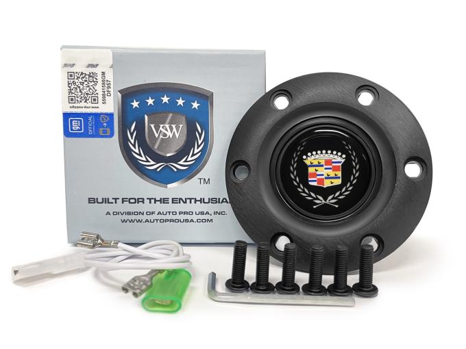 Auto Pro USA VSW 6-Bolt Steering Wheel Horn Button STE1016BLK