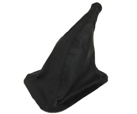 Auto Pro USA 1987-1993 Ford Mustang Shift Boot, Black Leather, Black Stitching BT1005
