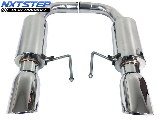 Auto Pro USA 2015-2017 Ford Mustang NXT Step Performance Exhaust System, 4 in. Dual Walled Polished Stainless Tips, 50 State Legal / California Emissions Compliant EX3041
