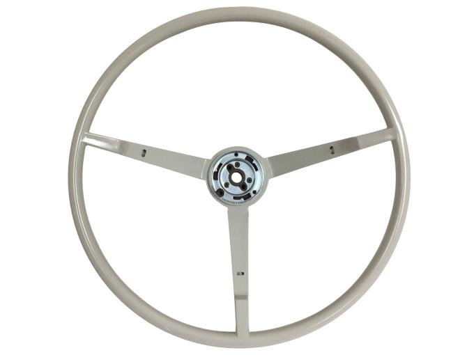 Auto Pro USA 1964 Ford Mustang VSW OE Steering Wheel, White, For 1964.5 Ford Mustang ST3033WHT