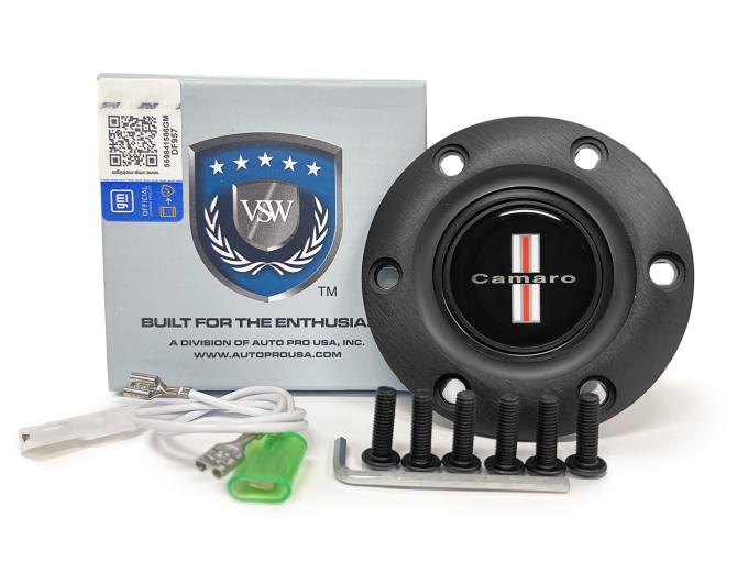 Auto Pro USA VSW 6-Bolt Steering Wheel Horn Button STE1024BLK