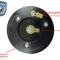 Auto Pro USA VSW 9-Bolt Premium Steering Wheel Horn Button STE1001-21B