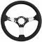 Auto Pro USA 1984-2004 Ford Mustang VSW S6 Sport Leather Steering Wheel Kit, Incl. 14 in. Dia. Steering Wheel, 6-Bolt Kit 70 mm ST3014B-25S-2BRU