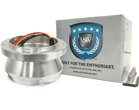 Auto Pro USA 1984-2004 Ford Mustang VSW 6-Bolt Hub Adapter, 9 Bolt, Silver STH1013SIL