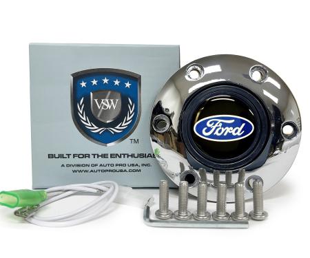 Auto Pro USA VSW 6-Bolt Steering Wheel Horn Button STE1001CHR