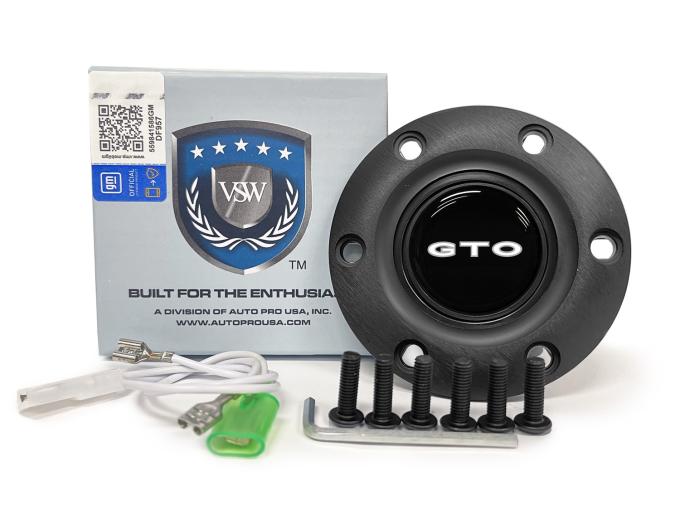 Auto Pro USA VSW 6-Bolt Steering Wheel Horn Button STE1019BLK