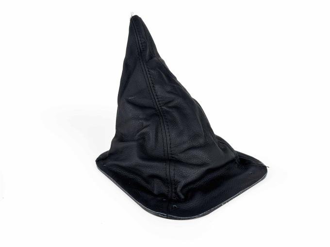 Auto Pro USA 1987-1993 Ford Mustang Shift Boot, Black Leather, Black Stitching BT1005
