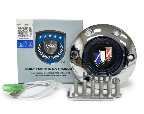 Auto Pro USA VSW 6-Bolt Steering Wheel Horn Button STE1010CHR