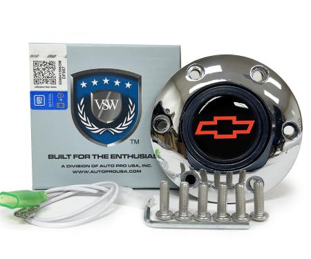 Auto Pro USA VSW 6-Bolt Steering Wheel Horn Button STE1008CHR
