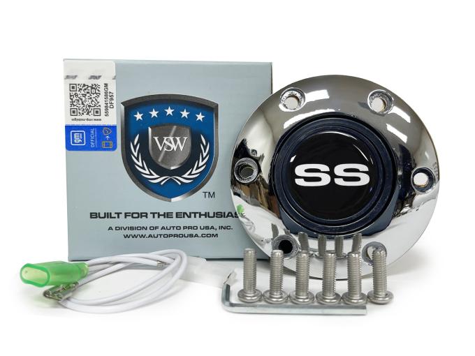 Auto Pro USA VSW 6-Bolt Steering Wheel Horn Button STE1007CHR