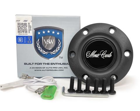 Auto Pro USA VSW 6-Bolt Steering Wheel Horn Button STE1031BLK