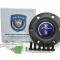 Auto Pro USA 1984-2004 Ford Mustang VSW S6 Sport Leather Steering Wheel Kit, Incl. 14 in. Dia. Steering Wheel, 6-Bolt Kit 70 mm ST3060B-25B-53BLK