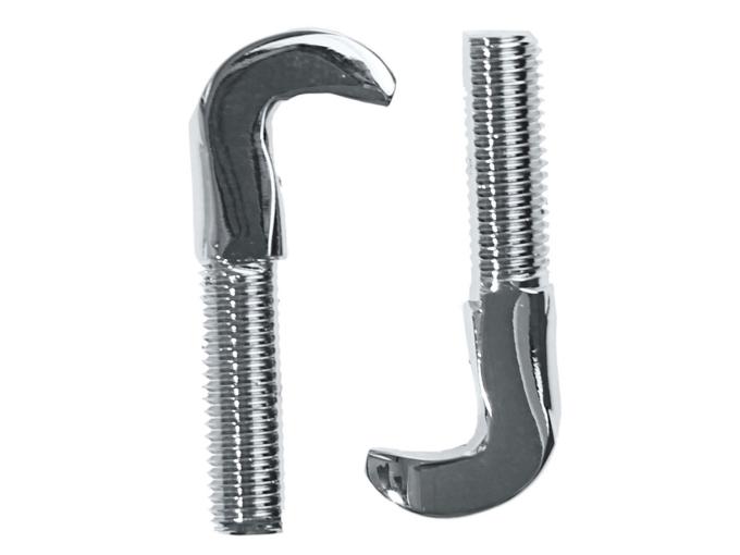 Auto Pro USA 1967-1973 Ford Mustang Convertible Top Hook, Pair, Chrome CTH1002
