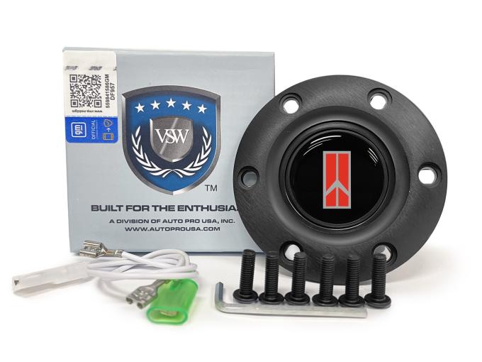 Auto Pro USA VSW 6-Bolt Steering Wheel Horn Button STE1012BLK
