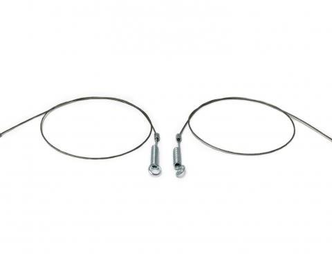 Auto Pro USA 1965-1968 Ford Mustang Convertible Top Cable, 28 1/8 in., Pair CCT1016