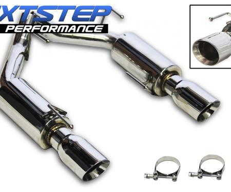 Auto Pro USA 2005-2010 Ford Mustang NXT Step Performance Exhaust System, Axle Back, 4 in. Dual Walled Polished Stainless Tips EX1029