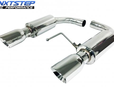 Auto Pro USA 2015-2017 Ford Mustang NXT Step Performance Exhaust System, 4 in. Dual Walled Polished Stainless Tips, 50 State Legal / California Emissions Compliant EX3043