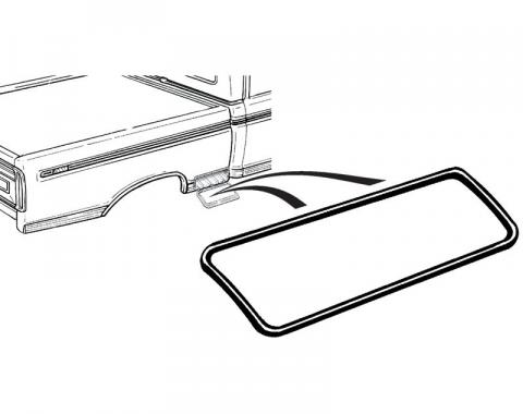 Dennis Carpenter Tool Box Door Seal Replacement - 1973-79 Ford Truck D3TZ-99461A00-A