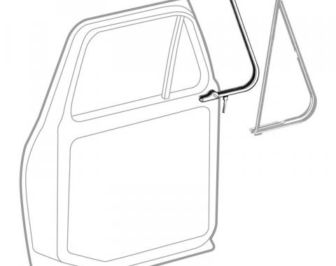 Dennis Carpenter Vent Window Frame - 1978-79 Ford Truck, 1978-79 Ford Bronco D7TZ-1021609-A