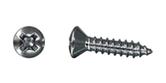 AMK 1967 Ford Mustang 12 piece Headlamp Doors (Shelby) Chrome #6 Panhead Oval Ab Screws F-268