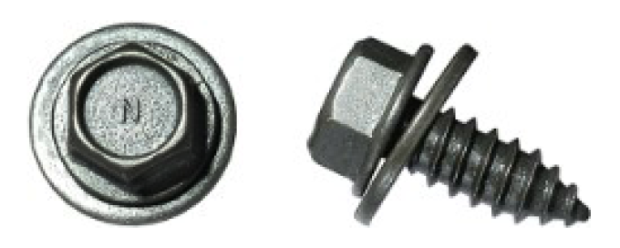 AMK  3 piece Windshield Washer Bottle Hex Washer Ab Flat Sems F-978