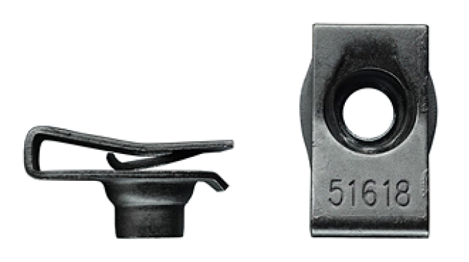 AMK 1968 Mercury Cougar 8 piece Bumper Guards (Fr) Hex Coni Sems J-Nuts F-1112