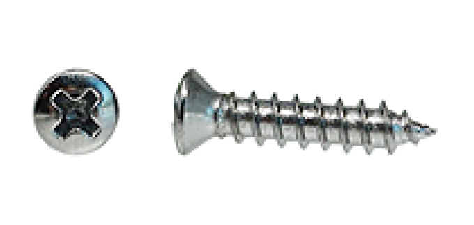 AMK 1967 Mercury Cougar 6 piece Package Tray Panhead Oval Screws, Stainless Steel Wa's, Clips F-3770