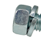 AMK 1965 Ford Falcon 6 piece Trans Insulator - M/T 289/302 Hex Split Sems Lock Nuts, Flat Wa's F-1159