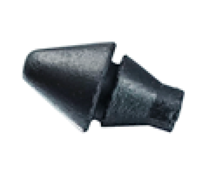 AMK 1967 Ford Mustang 4 piece License Plate Bumpers (Fr & Rr) Original Rubber Bumpers F-3589