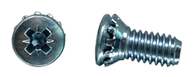 AMK 1966 Ford Falcon 4 piece Tailgate Strikers > Body Pozi Oval Trim External Sems F-1701