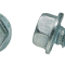 AMK 1965 Ford Falcon 12 piece Radiator Fan Shroud - 260/289 W Ac Hex Washer Ab Screws, Keps, Spring Nuts F-400