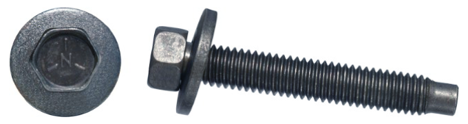 AMK 1968 Ford Mustang 10 piece Tie Down Brackets (Rr) Hex Coni Sems Lock Nuts F-255