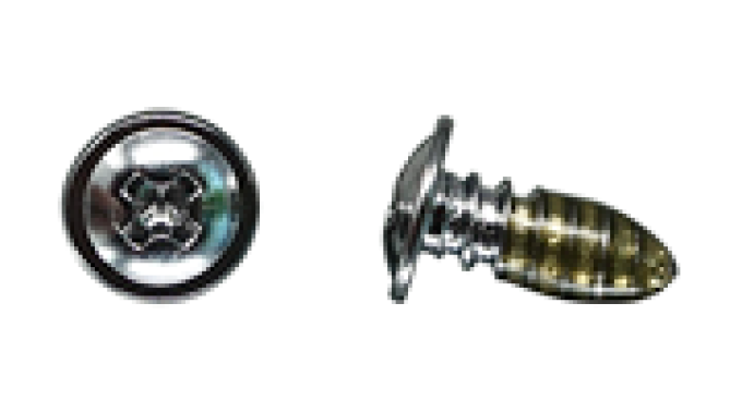 AMK 1965 Ford Mustang 7 piece Hood Peak Moulding SS/Chrome Panhead Round Washer Ab Screws F-126