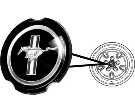 Daniel Carpenter 1970-73 Simulated Hub Cap Emblem D0ZZ-1130-E