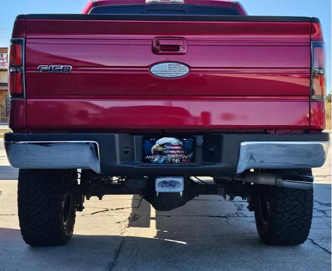 American Car Craft Stainless Steel Ford Emblem Trailer Hitch Plug 2'' Polished/Brushed Stainless Steel 792001